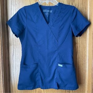 Navy Blue Grey’s Anatomy Scrub Top